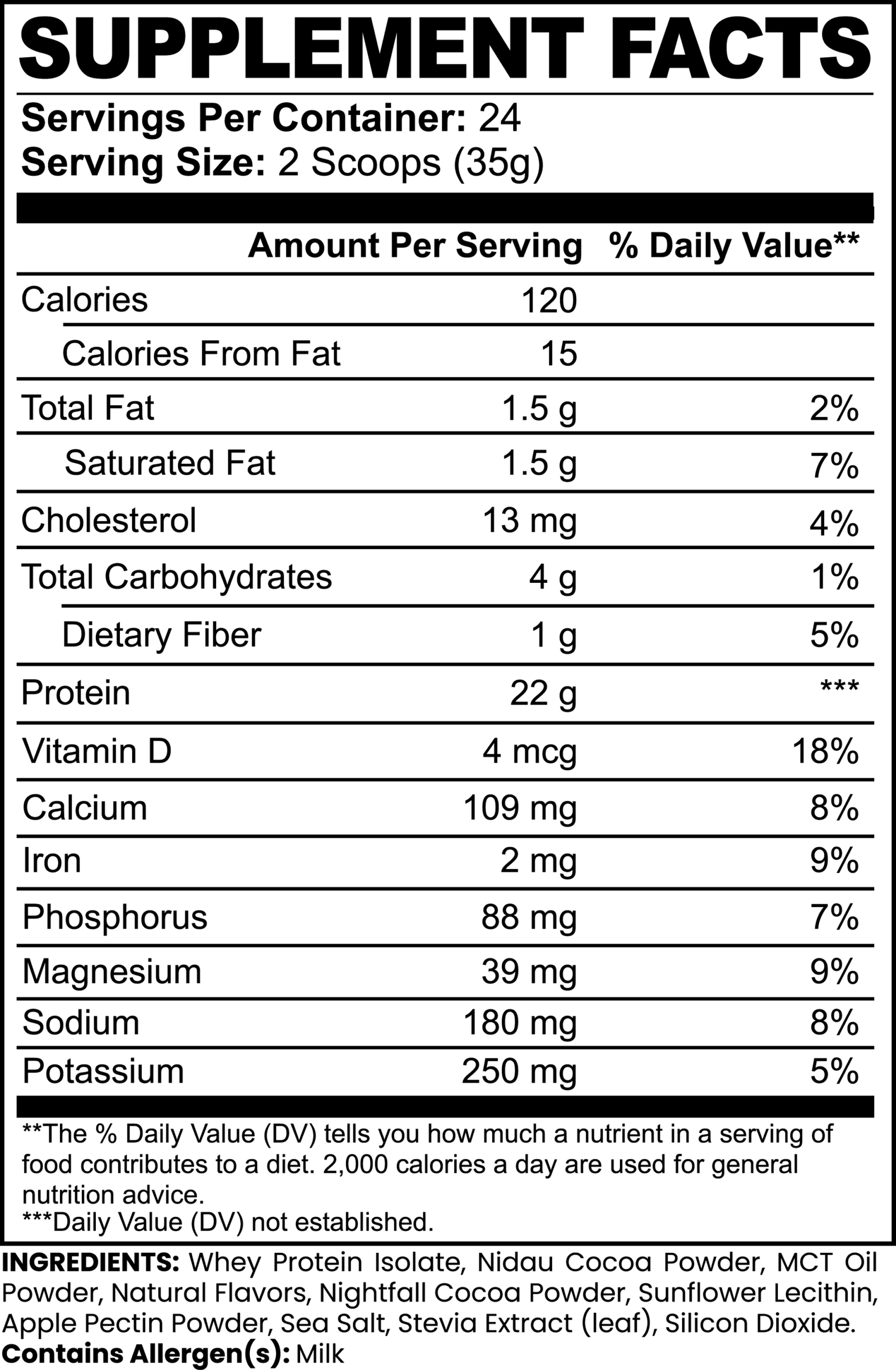 Advanced 100% Whey Protein Isolate (Chocolate) - Image 2