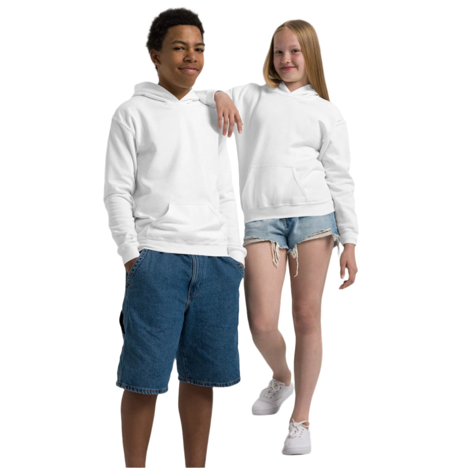 Youth heavy blend hoodie - Image 4